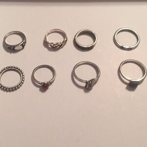 🔴Set of 8 midi rings🔴